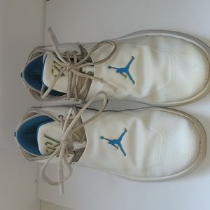 Light blue and yellow Jordan's